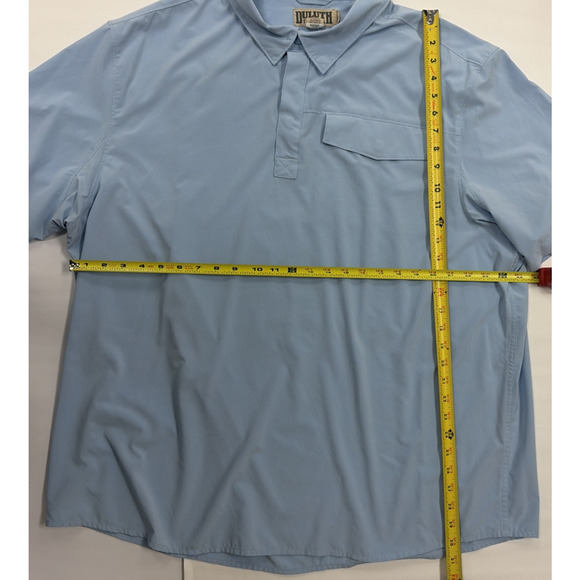 Duluth Trading Untucked Shirt Men 2XL Blue Relaxed Fit Lightweight - Picture 6 of 6